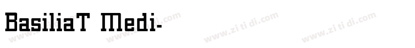 BasiliaT Medi字体转换